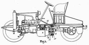 first hybrid car